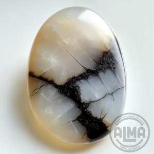 Piedra luna mejorada con logo